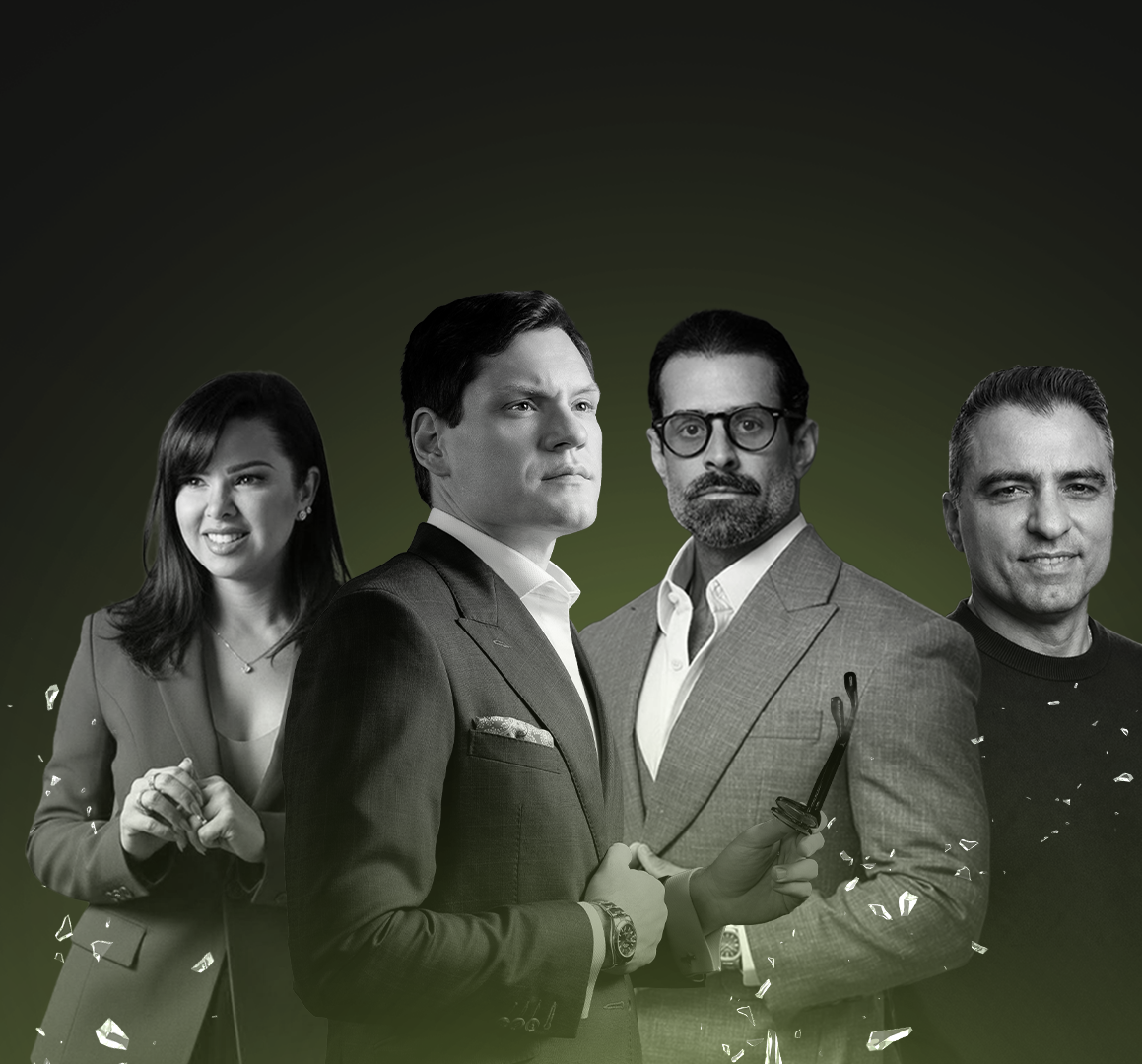 Huendel Rolim, Vinícius Davi, Guto Galamba e Dani Pires